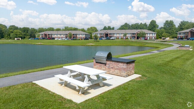 Lake With Grilling Stations