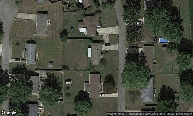 Overhead view of house and lot - 6817 Jackson St Casa