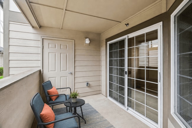 Your own covered outdoor space for coffee, conversation, or fresh air.