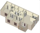3BR/2BA