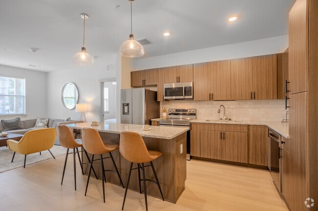 2 dormitorios, 2 baños - 925 pies cuadrados - Cocina Verbena 1 - Meridian at Wylie - 55+ Affordable Apartments