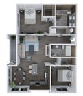 F1 - Two Bedroom, Two Bath