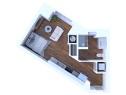 Studio/1 Bedroom - 443 Square Feet