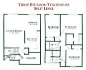 Three Bedroom Townhouse - Split Level