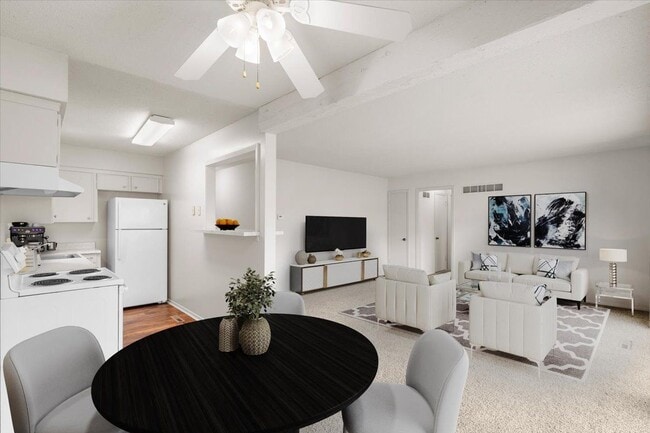 Living & Dining - Louisburg Square Apartments & Townhomes