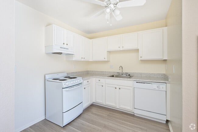 1BR, 1BA - 464SF - Kitchen - Rudolph Hendrickson Senior Apartments