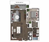 A5 | One Bedroom Floor Plan