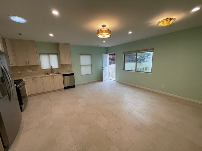 kitchen and front entry