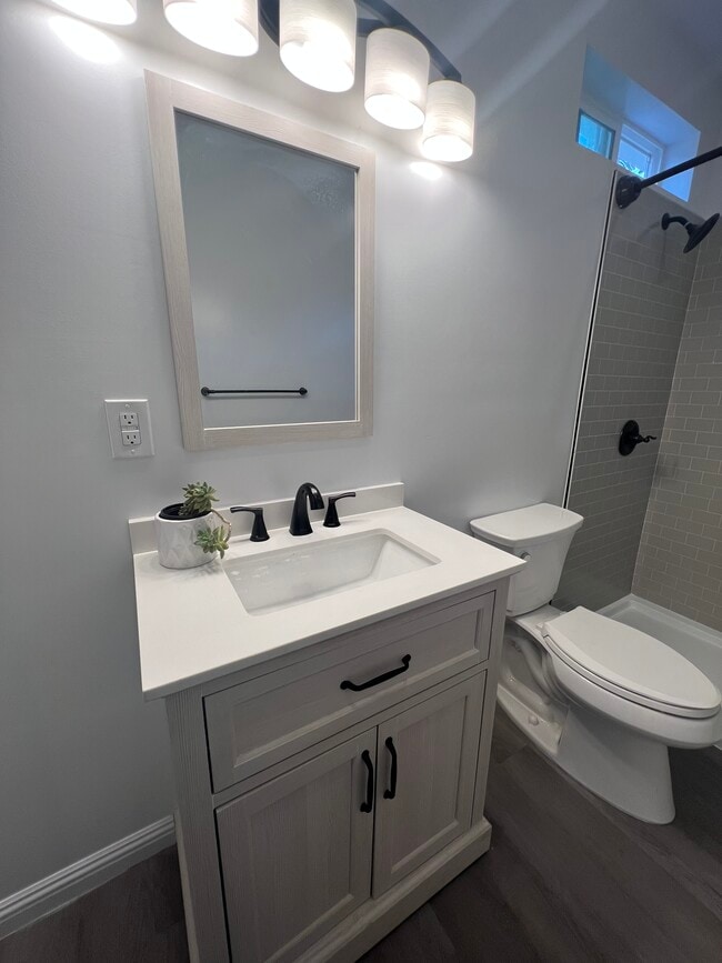 Brand new BR, abundant lighting, with blue tooth vent. - 9300 Benson Way Unit B