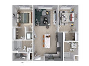 Bernina | 2bd, 2ba - 887 sqft.