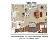 Grady 3rd Floor Front - One Bedroom One Bath