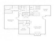 Enjoy a private patio/balcony in the one bedroom Premiere Terrace, or additional living space with a sunroom in the one bedroom Premiere.