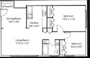 2BR/1BA
