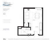 S-2 Studio 398 sqft.