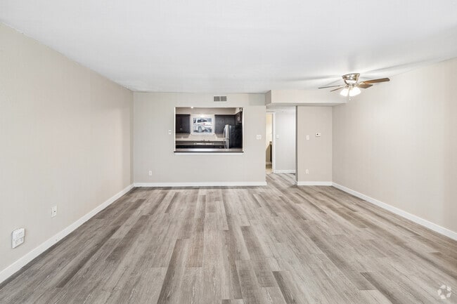 2BR, 2.5BA - 1,152SF - Living, Dining and Kitchen