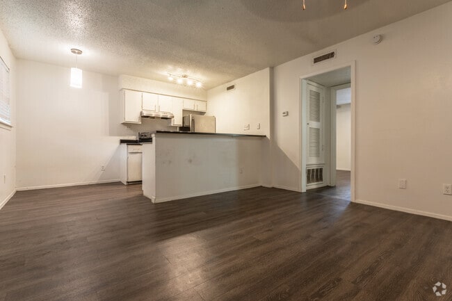 Living Room, Dining Room, and Kitchen