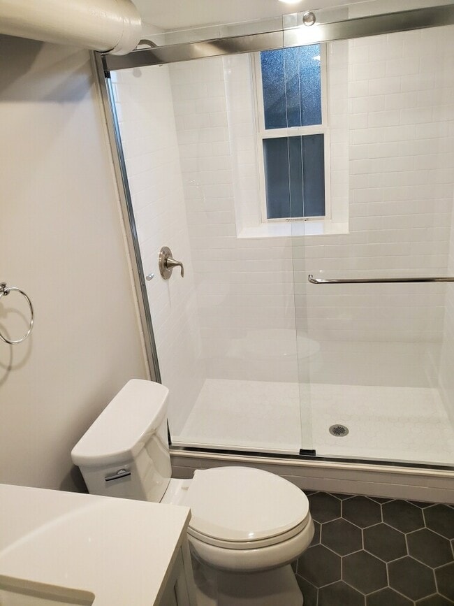 Basement shower - 3568 Jackson St Unit A - 2 bed 2 bath