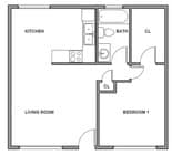 1BR/1BA