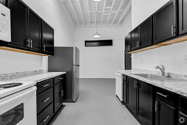 Estudio 1 BA 1,600 ft² - Cocina - Cedars Park Lofts