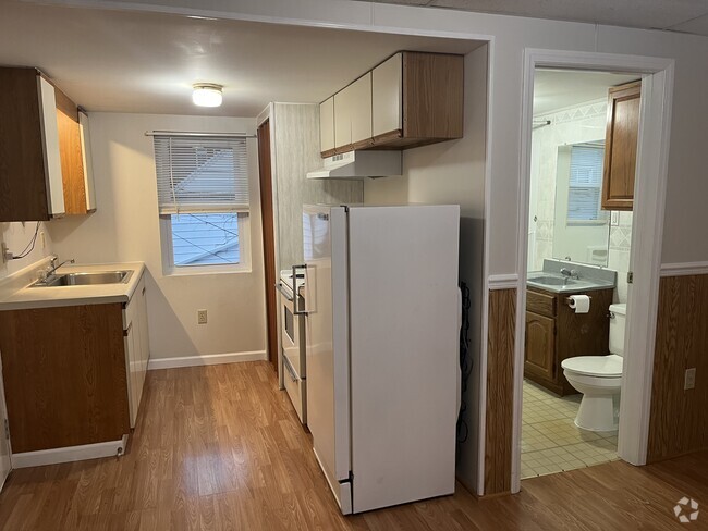 Kitchen and bath area - 11 W Oak St Unit Apt 11