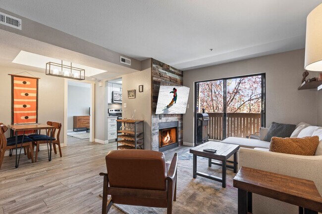 Photo - Convenient Location with Fireplace, Hot Tub and Pool and Clubhouse Studio / 1 Bathroom | FURNISHE...