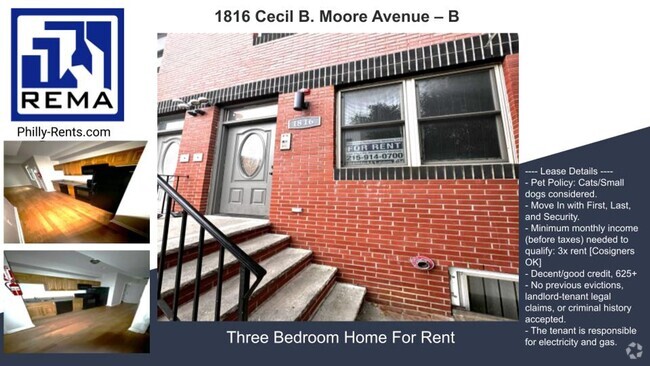 Building Photo - 1816 Cecil B. Moore Ave Unit B Rental