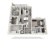 Two Bedroom Two Bath (942 SF)