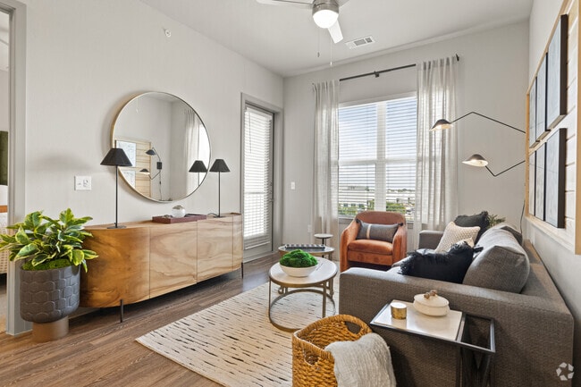 2BR, 2BA - 1,025SF - B1 - Living Room - One90 Gateway