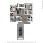 Plano de planta B4 de Walnut Hill Las Colinas