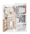1 Bedroom / 1 Bathroom Corner Unit