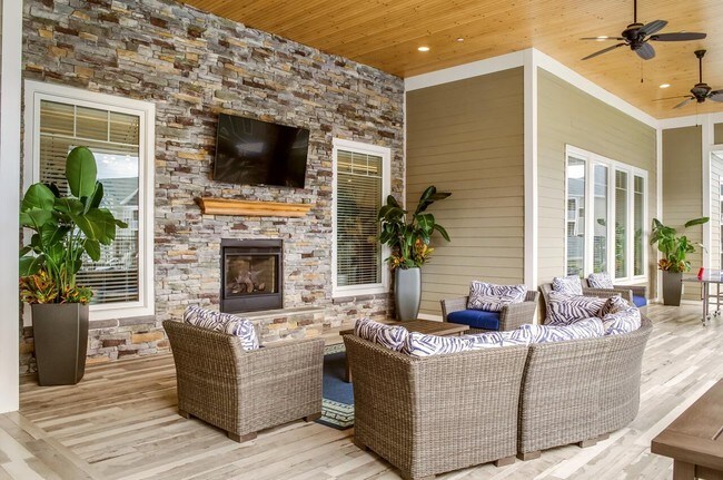 Clubhouse Exterior Patio Lounge Area