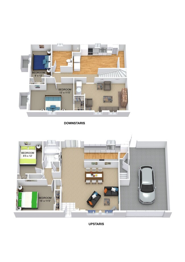 Floor-plan - Both Floors - 1307 Ash Dr