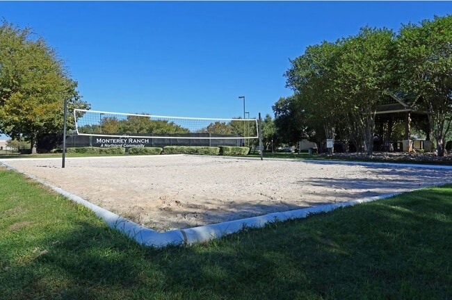 Sand volleyball court