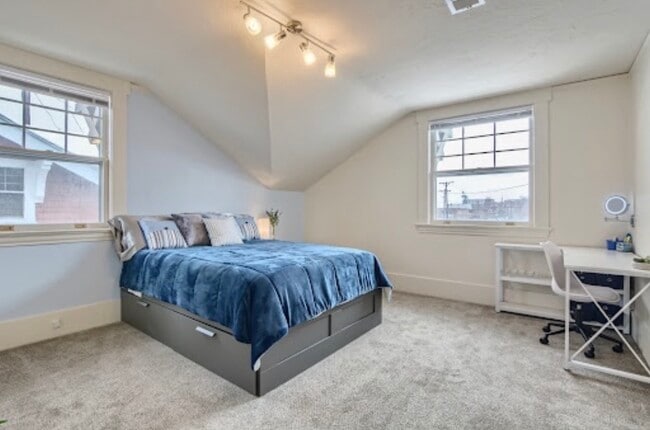 Bedroom #2. Also at the end of the hall