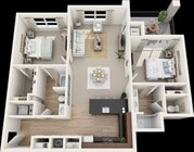 Toftrees Highwoods 2BD 2Bath 1162sqft
