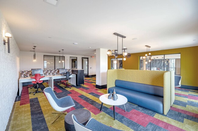 Coworking Lounge - Free professional workspace with computers and printer. Work remotely without paying for a coworking membership.
