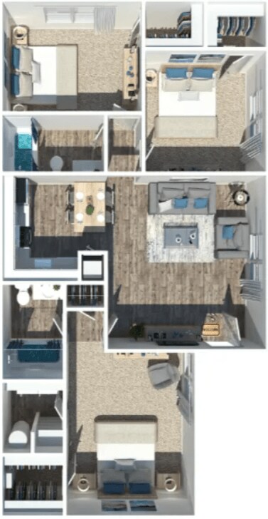 Floor Plan - 3 Bed 2 Bath