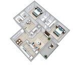 3x2 1,164 SqFt Renovated