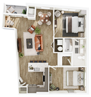 A21 floor plan The Seventeen Hundred on East