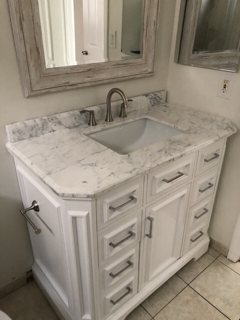 quartz bathroom