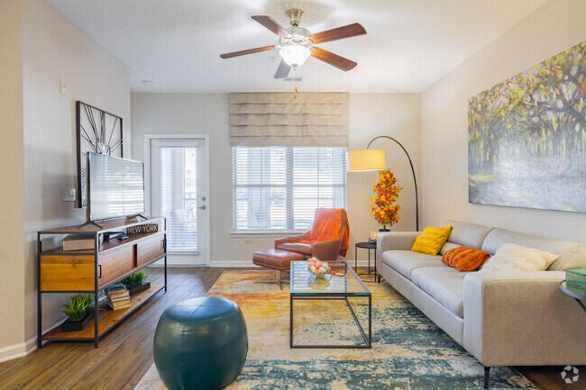 2 BR ,2 BA - 1,293 SF - Living Room - Arbours at Crown Point