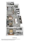 Explore this elegantly designed apartment layout, maximizing space and comfort.