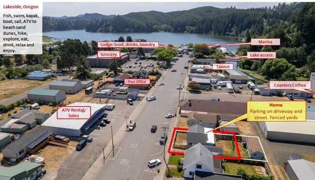 Home in the red box. Close to everything you need. grocies, post office, resturant, bar, marina... - 125 S 8th St