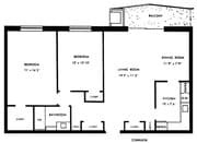 2BR/1BA