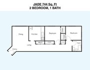 2BR/1BA Jade