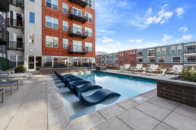 Pool and city views available - The Casey Apartments