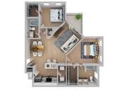2 Bedroom | 2 Bath | 1163 SF | Renovated