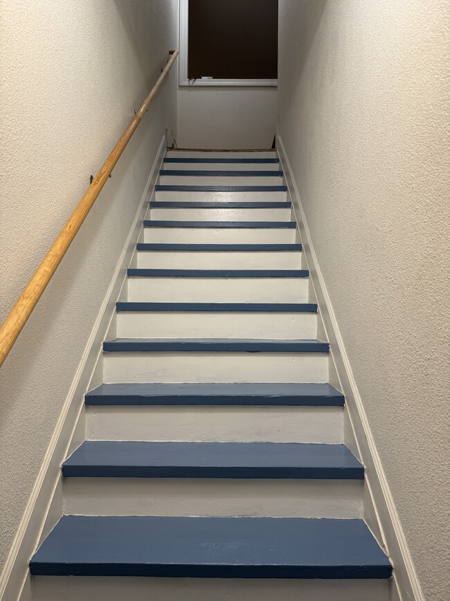 Solid stairwell access - 1369 Saint Clair Ave Unit Upper