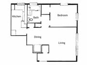 1BR/1BA