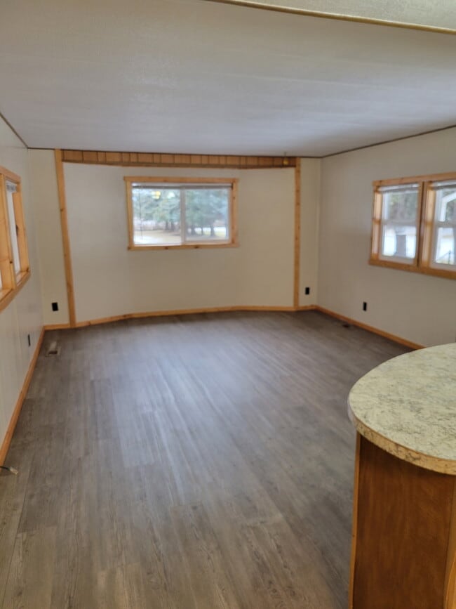 Living area with new windows